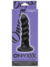 CalExotics Onyxxx Rechargeable Rippled Anal Probe Butt Plugs